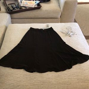 NWT-Chicos Chocolate Skirt from Travelers Collection